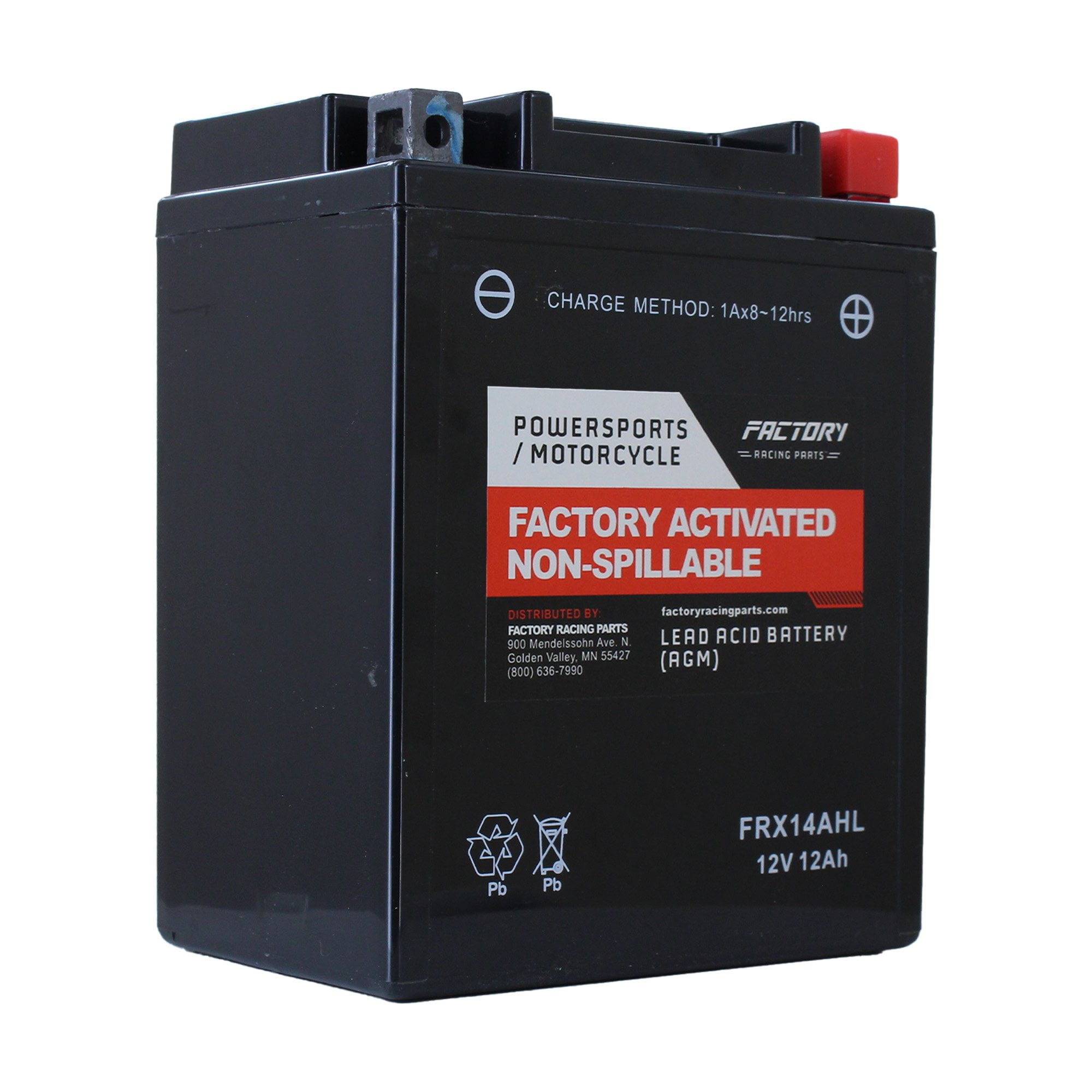 エクエル Factory Racing Parts FRX14AHL AGM Battery Maintenance Free Ready
