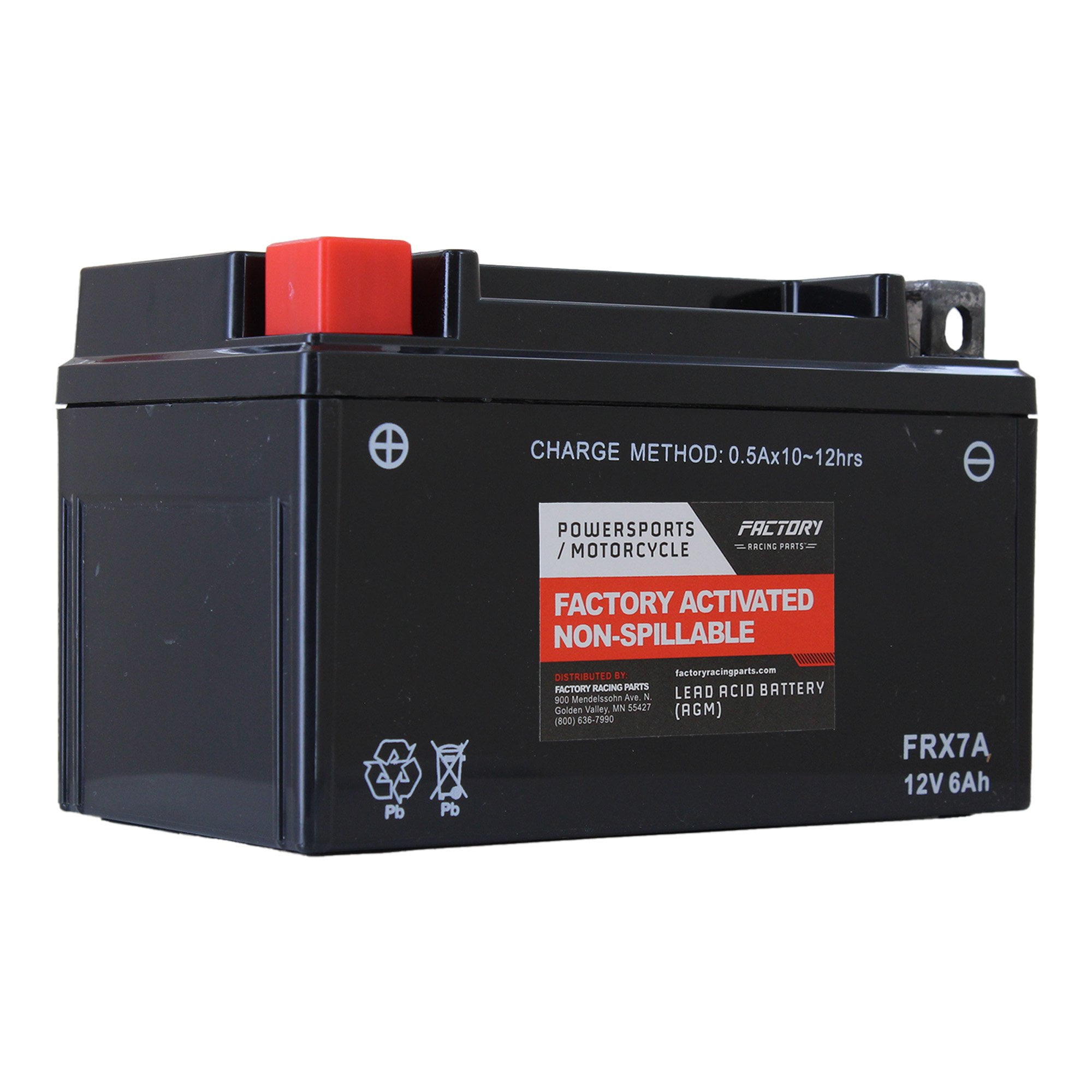 Factory Racing Parts FRX7A AGM Battery Maintenance Free Ready to ...