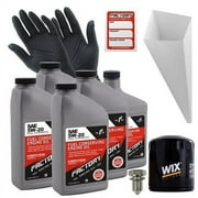 Factory Racing Parts Oil Change Kit Compatible with Mercury Mariner 2.3L 2005-2008, Milan 2.3L 2006-2008, Mystique 2.0L 1995-1997 5W-20 Full Synthetic Oil - 4.5 Quarts