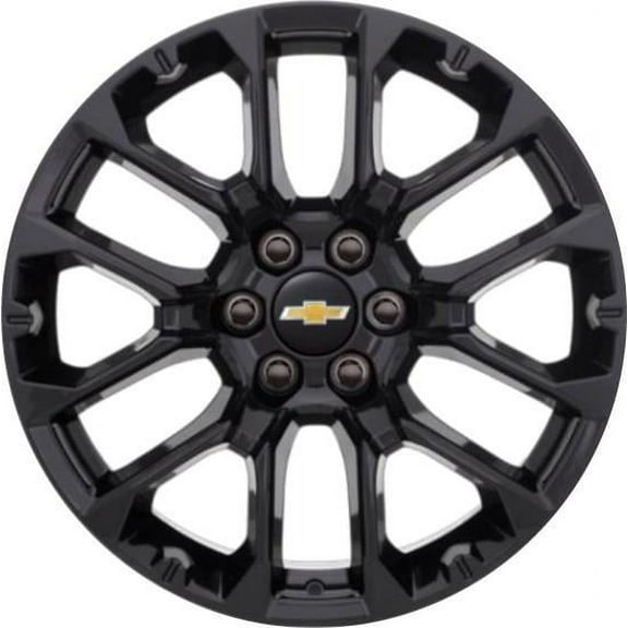 Factory Replacement New Alloy Wheel for 2022-2023 Chevrolet Silverado 1500 22x9 inch Black Rim