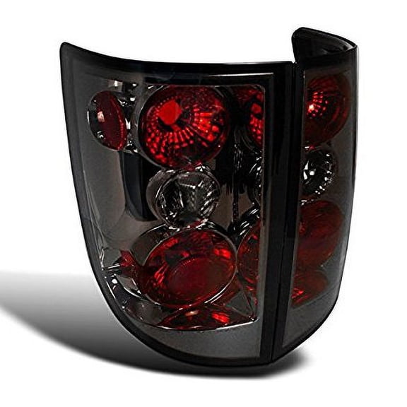 Factory Replacement Tail Lights Rear Brake Lamp In Chrome Housing Smoke Lens Made For And Compatible With 2005 - 2010 Honda Ridgeline 05 06 07 08 09 10