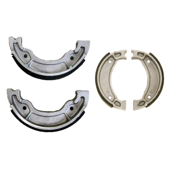 Factory Spec, (1)FS-122 (1)FS-126, Front & Rear Brake Shoes for Yamaha 1992-2000 Trailway 200