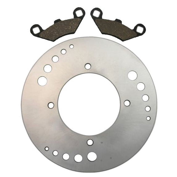 Factory Spec, (1)FS-2046 (1)FS-430, Front Disc Brake Rotor & Semi-Metallic Brake Pads fits Polaris 2007-2011 Hawkeye 300
