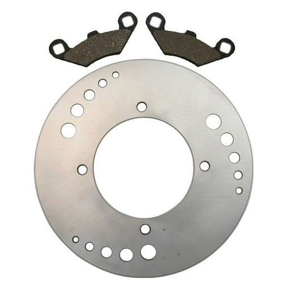 Factory Spec, (1)FS-2046 (1)FS-430, Front Disc Brake Rotor & Semi-Metallic Pads fits Polaris 2008-2010 Sportsman 400