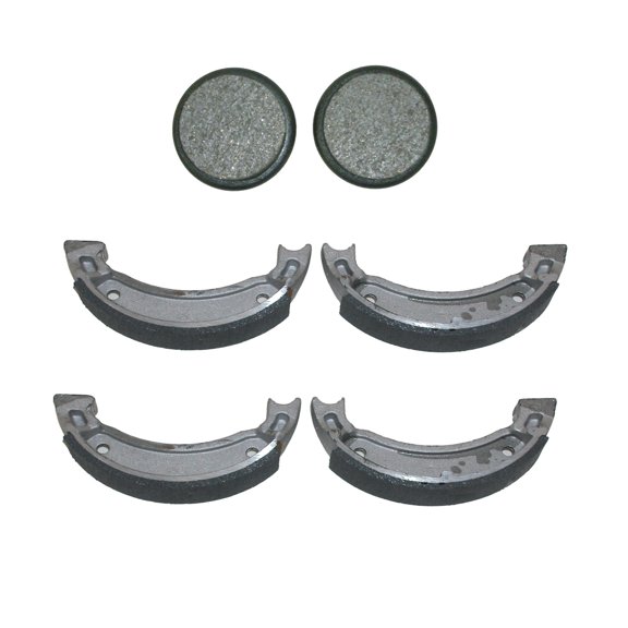 Factory Spec, (2)FS-126 (1)FS-417, Front Brake Shoes & Rear Brake Pads for Yamaha Moto-4 200 225 & 350 SEE YEARS