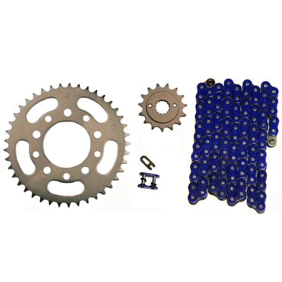 Factory Spec, Blue 525x120 O-Ring Drive Chain & 16/44 Sprockets compatible with Honda Shadow 600 VT600 VLX