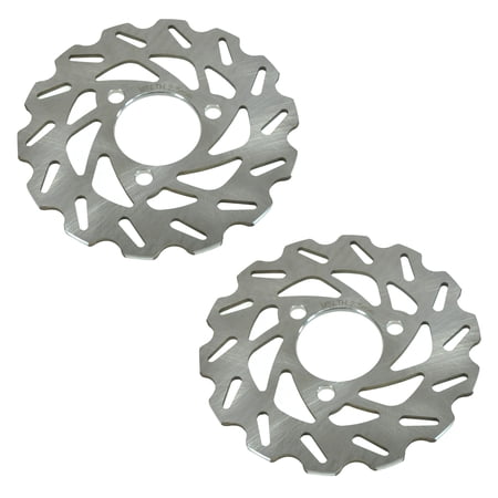 Factory Spec, Both Front Disc Brake Rotors Wave Pattern compatible with Honda TRX300EX & TRX300X Sportrax