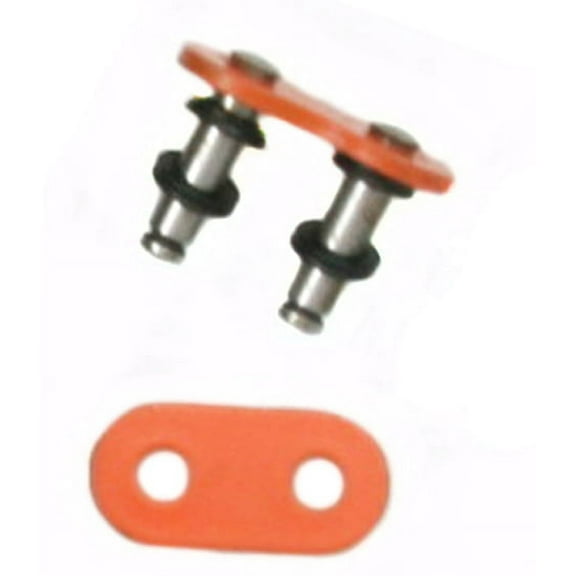 Factory Spec, FS-520-OOR-RML, O-Ring Chain Master Link Rivet Style Orange 520 Pitch ORing