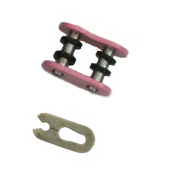 Factory Spec, FS-520-OPML, O-Ring Chain - Clip Style Master Link - Pink - 520 Pitch
