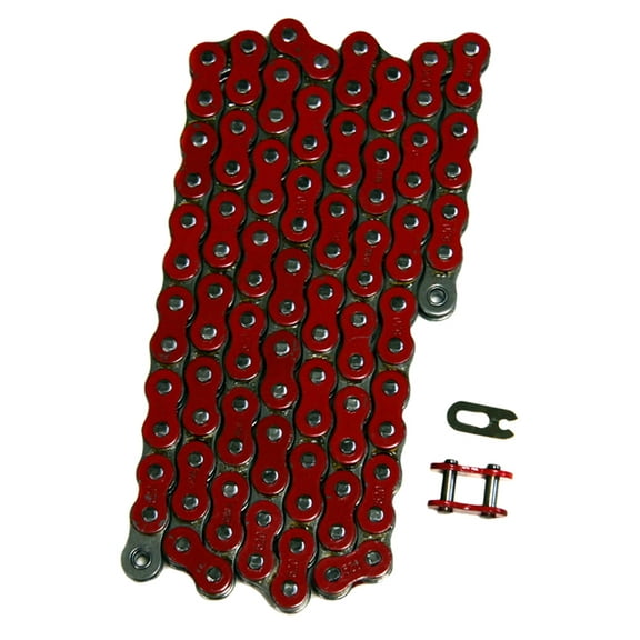 Factory Spec, FS-520-OR, Heavy Duty Red O Ring Drive Chain 520x122 ORing 520 Pitch x 122 Links O-Ring
