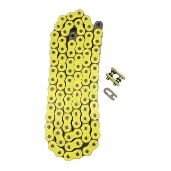 Factory Spec, FS-520X-Y, 520 x 78 Heavy Duty Yellow X-Ring Chain 520 Pitch x 78 Link XRing Master Link