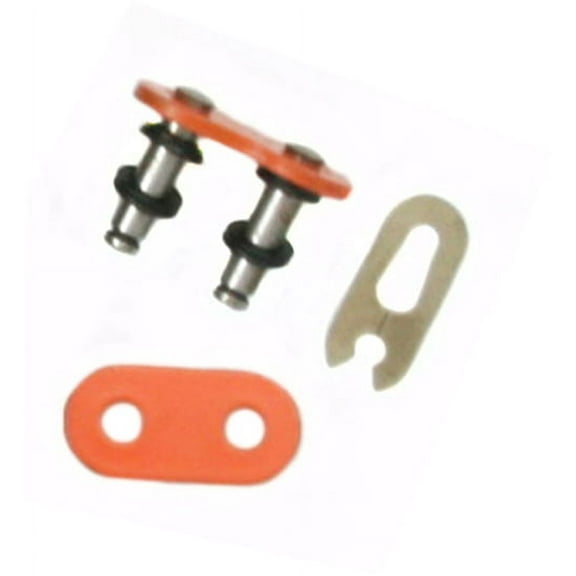 Factory Spec, FS-525-OORML, O-Ring Chain Master Link Clip Style Orange 525 Pitch ORing