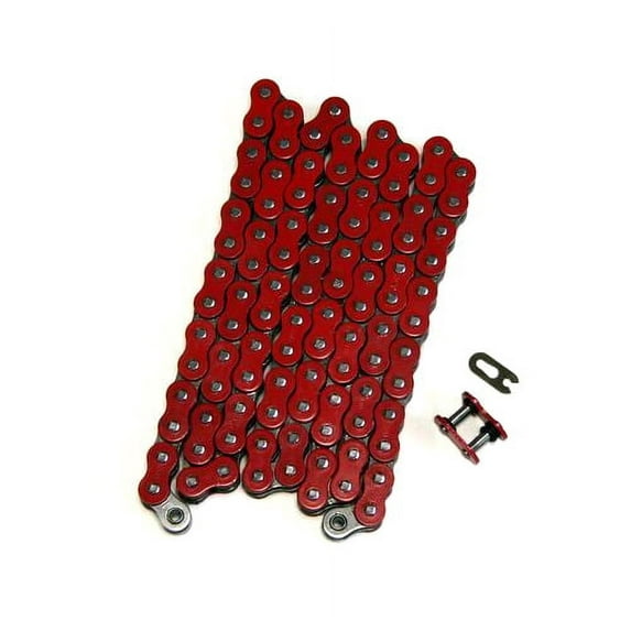 Factory Spec, FS-525-OR, Heavy Duty Red O-Ring Drive Chain 525x106 ORing 525 Pitch x 106 Links O Ring