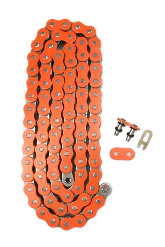 , FS-525X-O, Heavy Duty Orange X-Ring Chain 525 Pitch x 90 Link XRing With Master Link