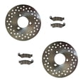 thumbnail image 1 of Factory Spec, Front Disc Brake Rotors & Brake Pads compatible with 1988-1989 Honda TRX250R Fourtrax 250R 2x4, 1 of 1