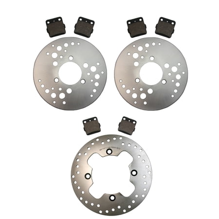 Factory Spec, Front & Rear Disc Brake Rotors & Brake Pads for Honda TRX400EX & TRX400X Sportrax