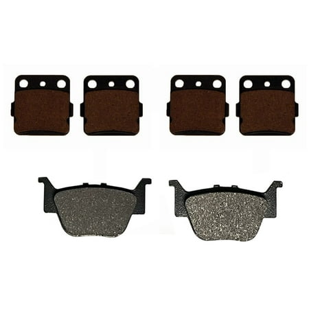 Factory Spec, Front & Rear Semi-Metallic Brake Pads for Honda Rubicon 500 & 520 fits 2015-2022 Models