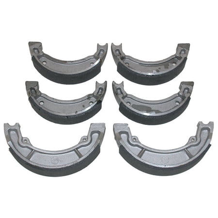 Factory Spec, KIT-7126126123, Front & Rear Brake Shoes for Yamaha Breeze 125, Badger 80, Champ 100 SEE YEARS