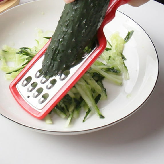 Factory Stainless Steel Handheld Cheese Grater, Melon Vegetable Grater, Potato Shredder, Cucumber Slicer, Ergonomic Handle, Multi-functional Kitchen Gadget, Durable, Easy to Use, Compact Size