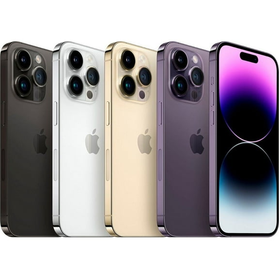 Pre-Owned Factory Unlocked Apple iPhone 14 Pro, Cell Phones, 6 GB RAM 1 TB, Smartphone, Deep Purple