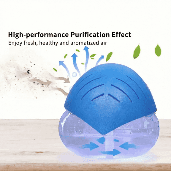 Leaf Humidifier 1800ML Large Capacity Ultrasonic Cool Mist Humidifier with Green LED Color Changing Lights, Air Freshener,Blue