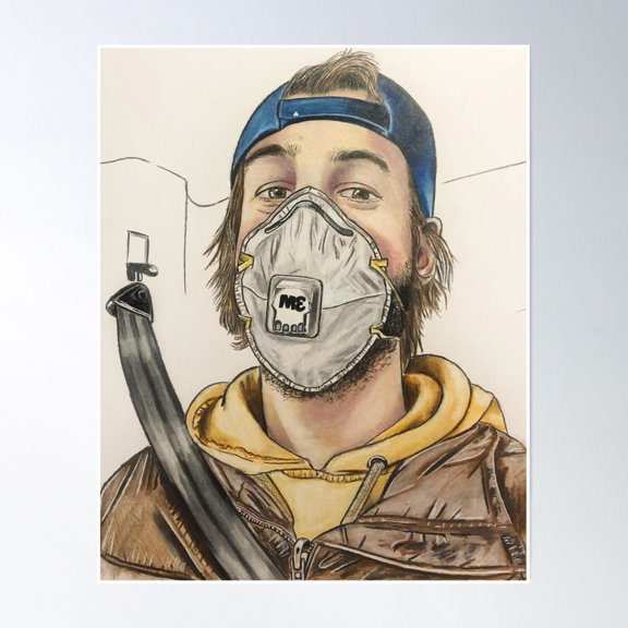 Factory Worker Poster Wall Art, Modern Wall Decor, 24x36 UNFRAMED