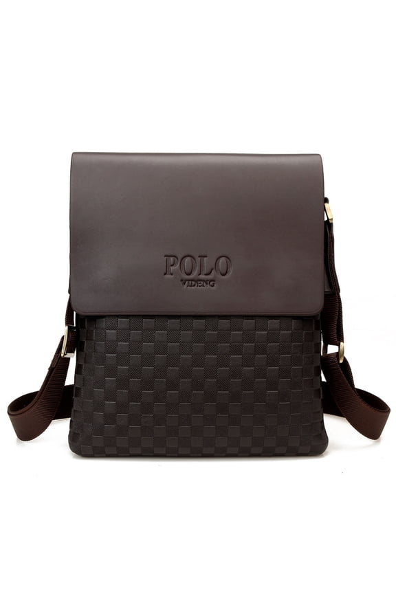 Factory wholesale price classic Plaid men square single shoulder bag Europe fashion bag on behalf of a man,Black