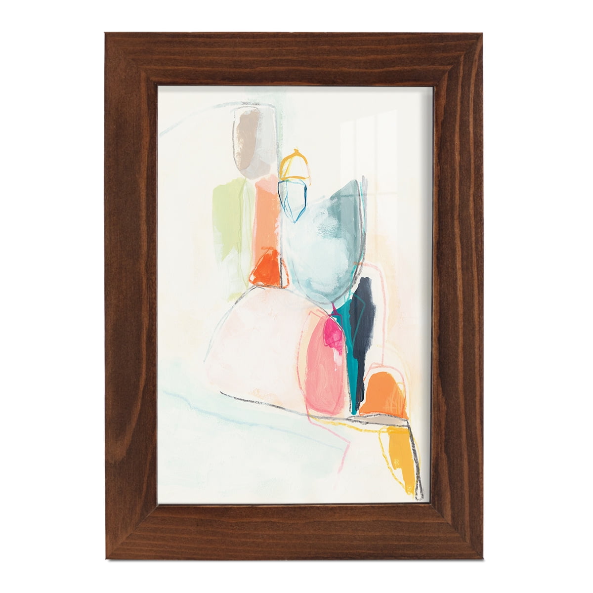 Factotum I -Framed Print w/glass-Chestnut