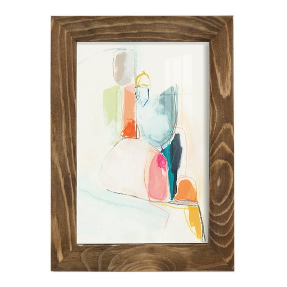 Factotum I -Framed Print w/glass-Walnut