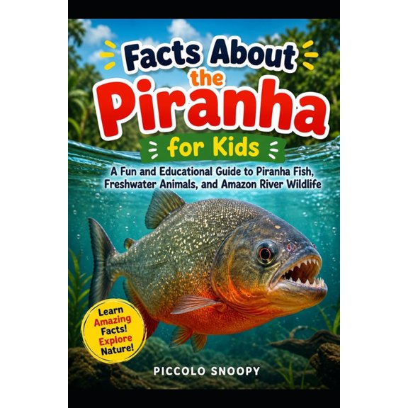 Facts About the Piranha for Kids: A Fun and Educational Guide to Piranha Fish, Freshwater Animals, and Amazon River Wild, (Paperback)