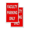 thumbnail image 1 of Faculty Parking Only (2-PACK) 24" x 36" Vinyl Decals | Sign Insert Peel & Stick Decals Stickers Window Signs, 1 of 2