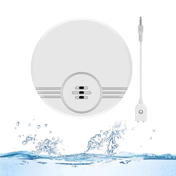 Facvoer Water Immersion Detector Ultra-Long Standby, 135 dB Level Wall-Mounted Touch-Down Dual-Mode Leakage Alarm for Basement, Bathroom, Laundry Room, Kitchen, Garages and Attics