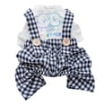 thumbnail image 1 of Fade-Less Dog Jumpsuits - Breathable Four Legs Grid Pet Overalls Dress for Decorative Looks, 1 of 8