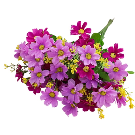 Fade-Resistant Outdoor Artificial Flower Bouquets All-Weather Artificial Flower Bouquets Fade-Free Bunch for Low-Maintenance Garden and Patio Decor