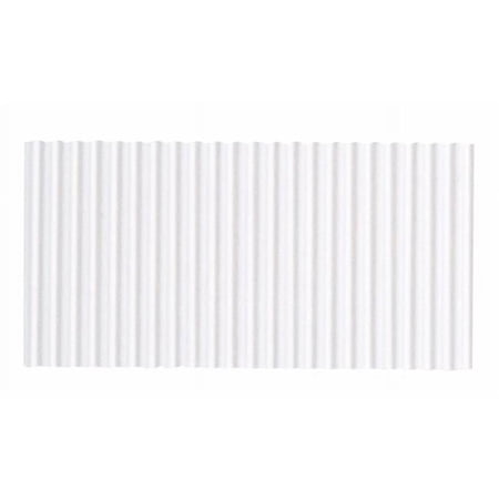 Fade Resistant Solid Color Corrugated Paper Roll, White