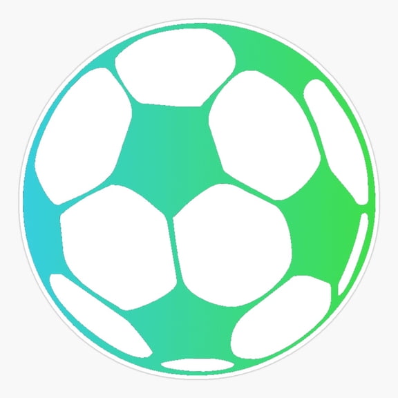 Fade Soccer Ball Sports Sticker