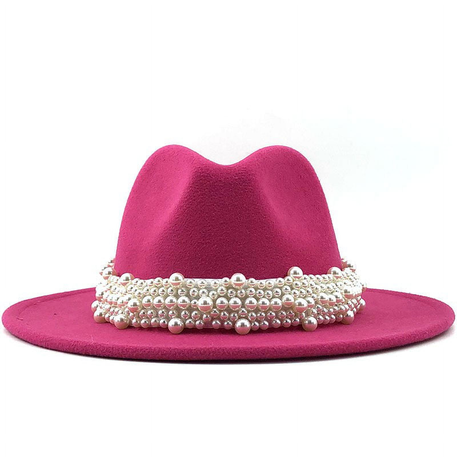 Fadeal Felt Hats for Women Women's British Style Fashion Elegant