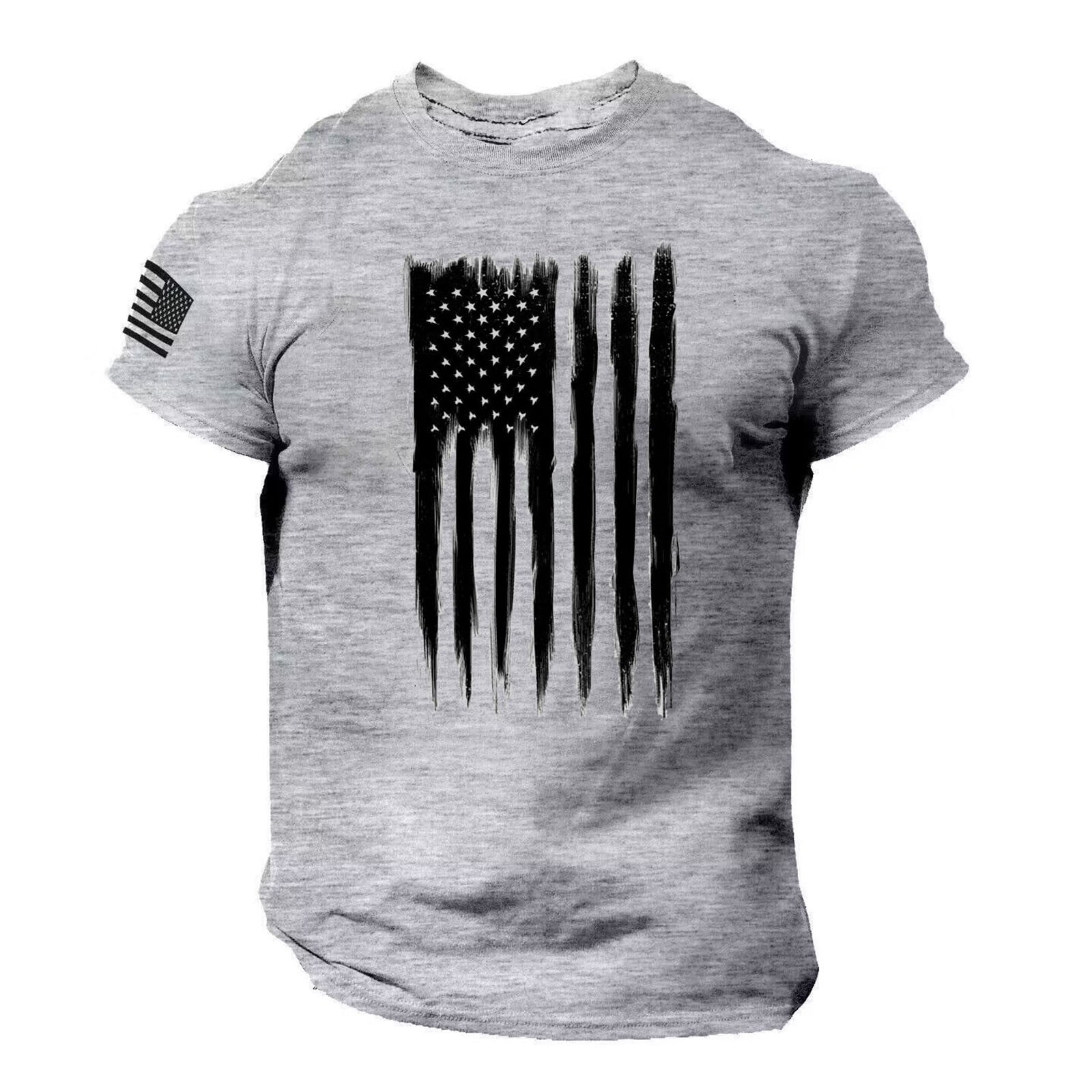 U.S.A Flag - Sustainably Made Men's Short Sleeve Tee