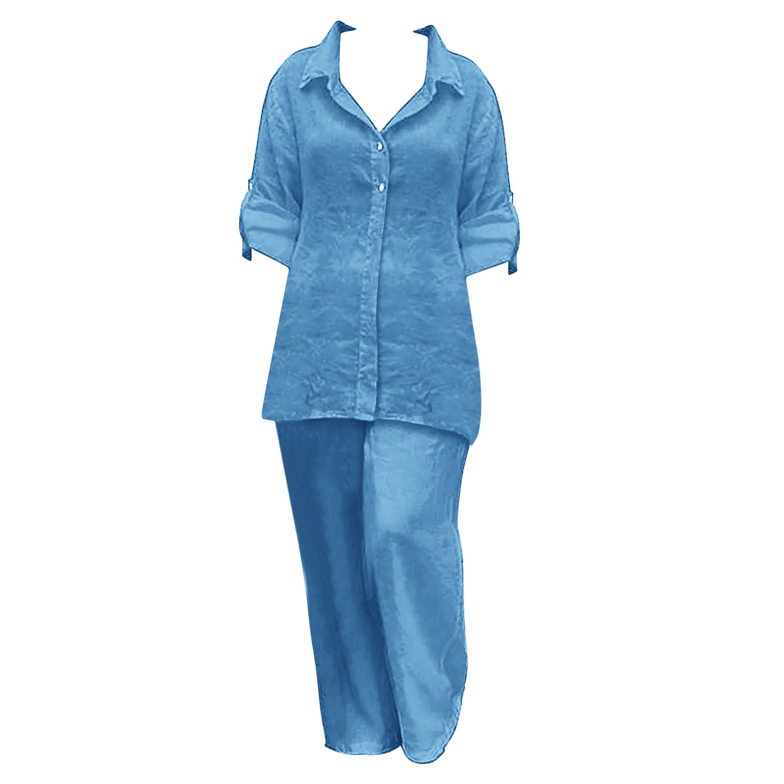 Two-piece long-sleeved cardigan（Two Pieces Suit)