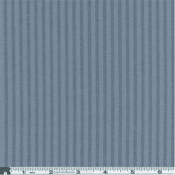 Faded Blue Stripe, Fabric By the Yard