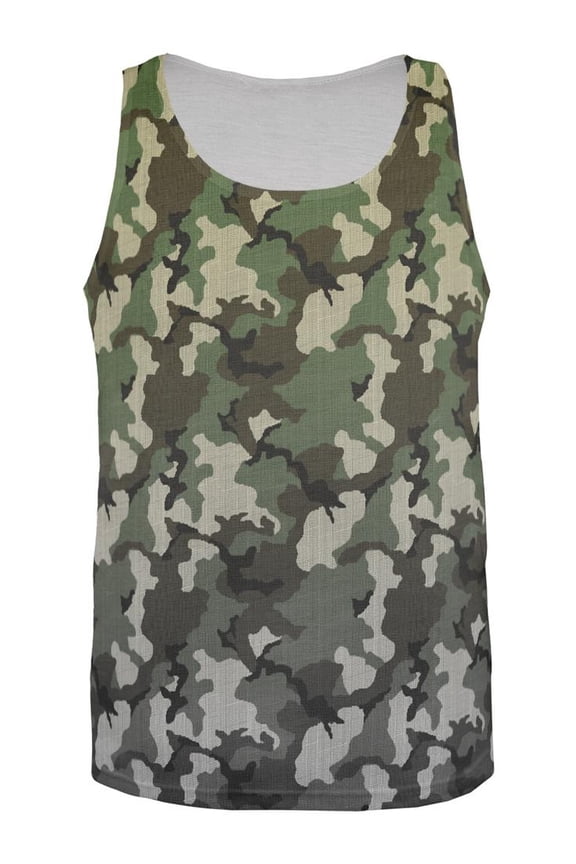 Faded Camo All Over Mens Tank Top Multi LG