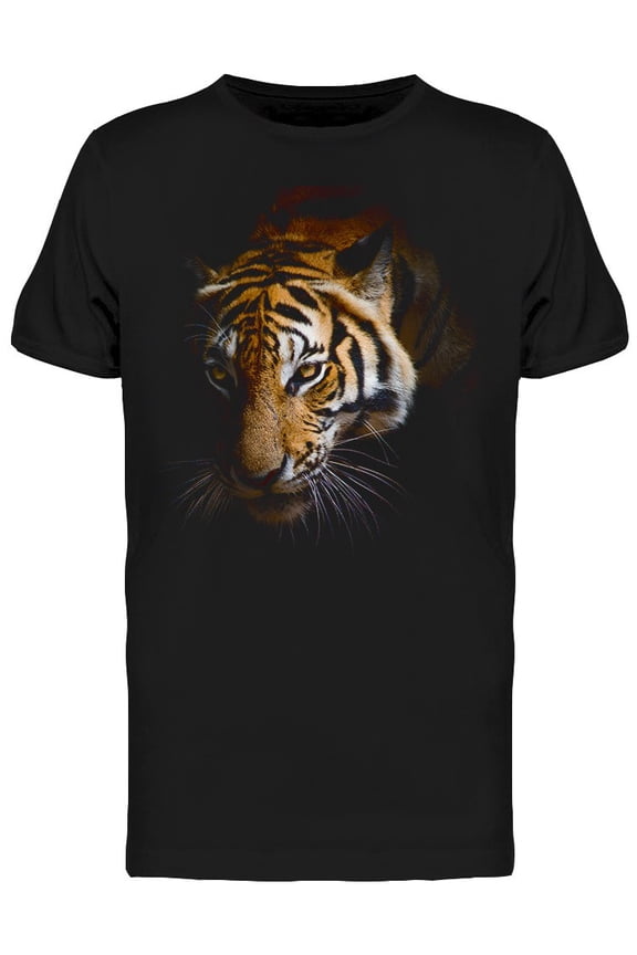 Faded Closeup Tiger Face T-Shirt Men -Image by Shutterstock, Male Medium
