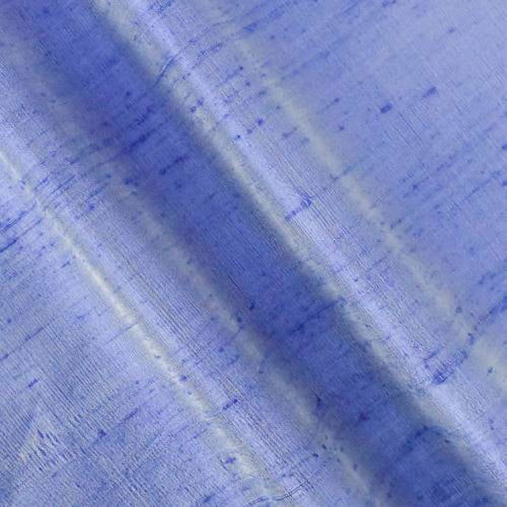 Faded Cobalt Blue Iridescent Silk Dupioni Shantung, Fabric By the Yard
