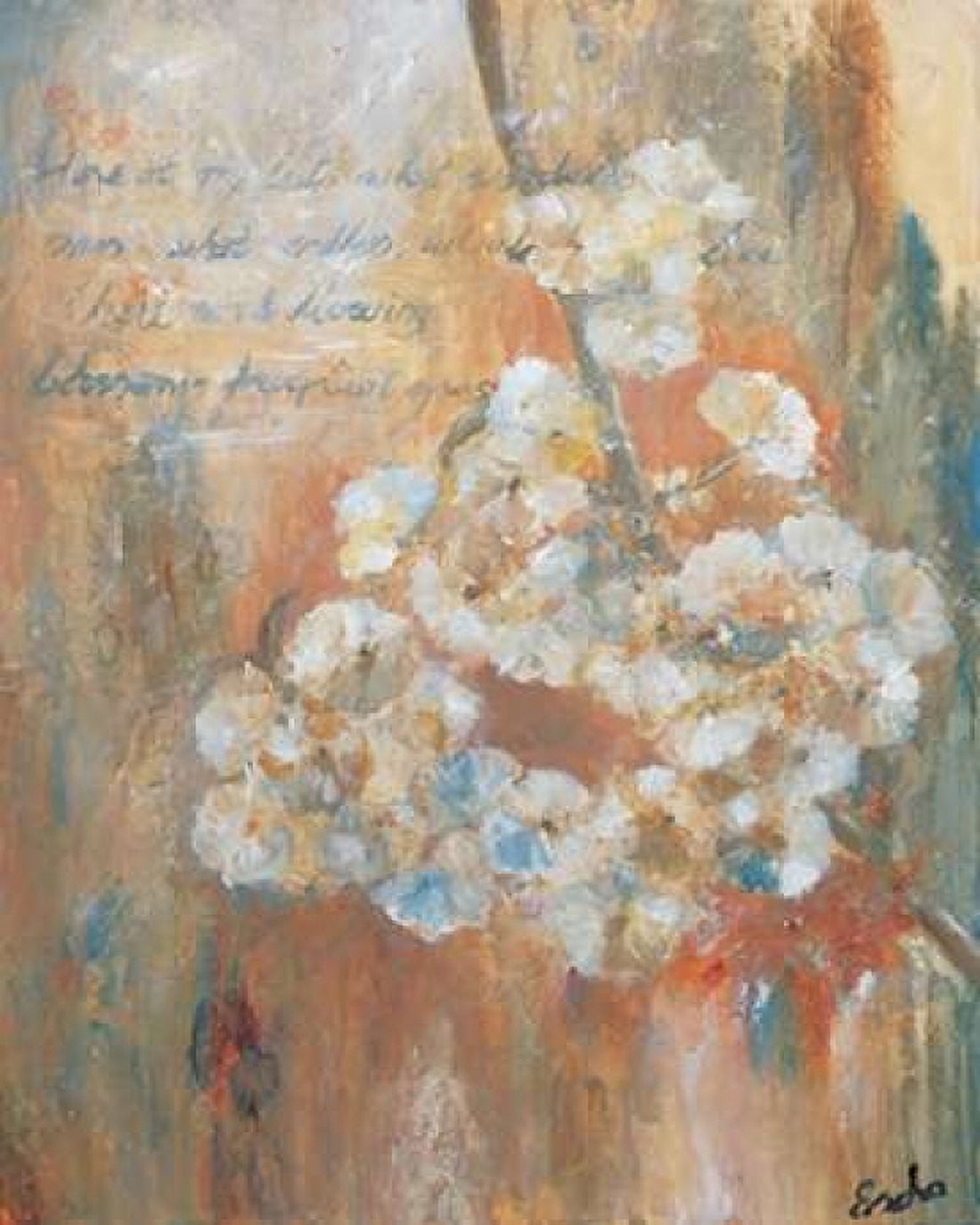 Faded Flowers Canvas Art - Escha van den Bogerd (24 x 30)