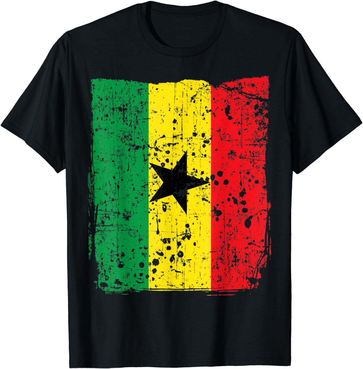 Faded Ghana Flag, Distressed Flag Of Ghana T-Shirt Faded Ghana Flag, Distressed Flag Of Ghana T-Shirt
