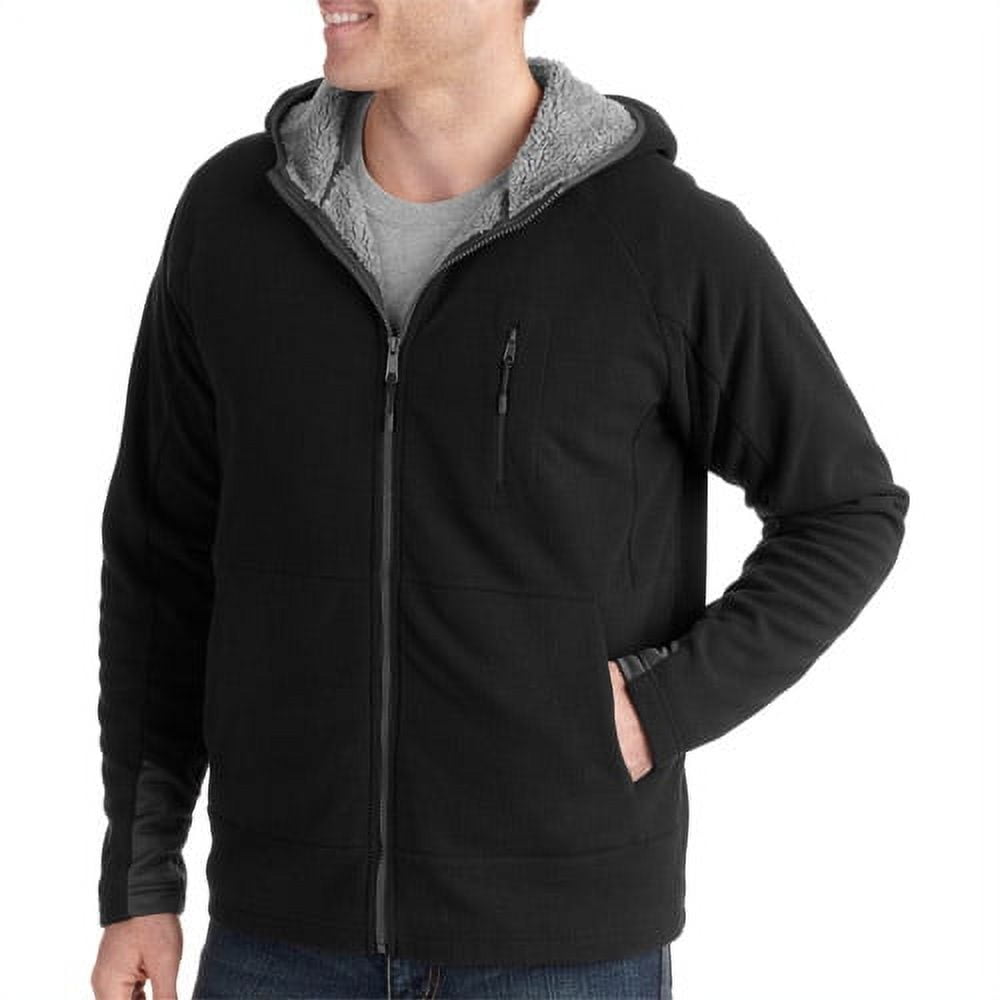 Faded Glory Big Men s Tech Full Zip Hood Walmart