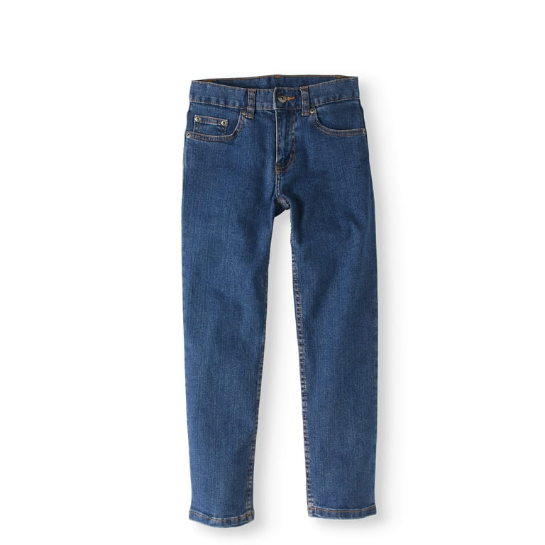 Faded Glory Boy's Straight Denim Jeans, Sizes 4-16 - Walmart.com