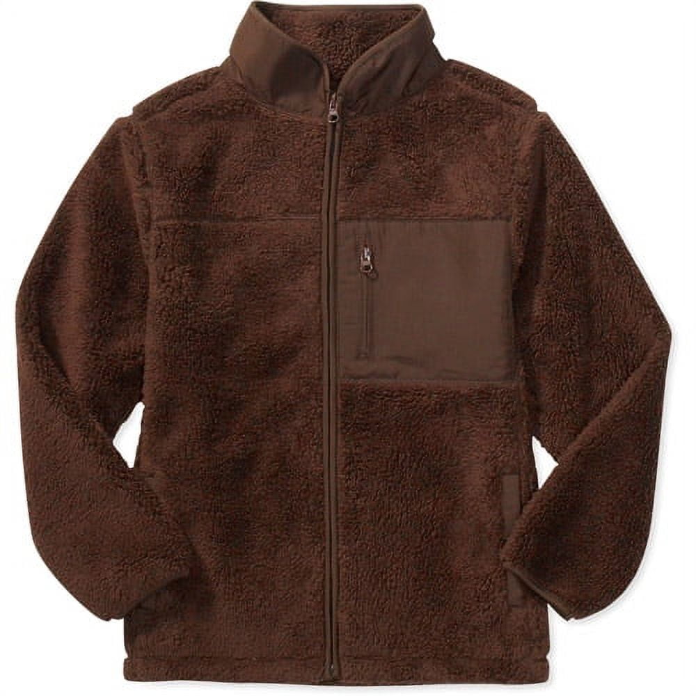 Faded Glory Boys Plush Fleece Lined Jacket Walmart