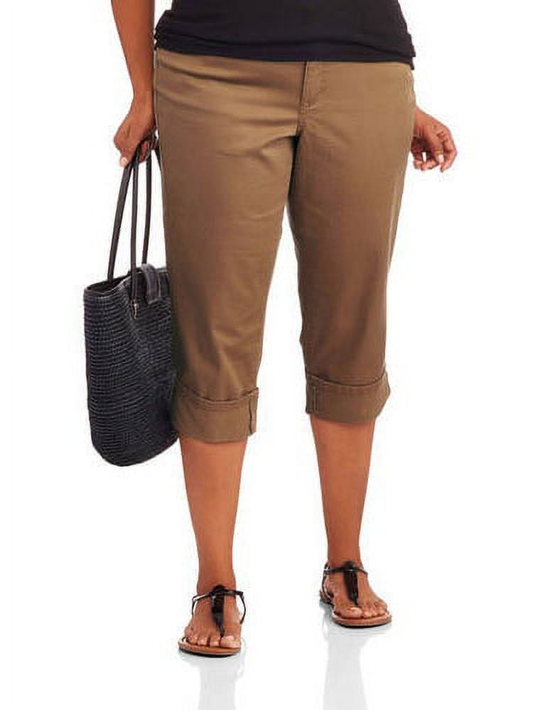 Faded Glory Comfort Waist Capri Walmart
