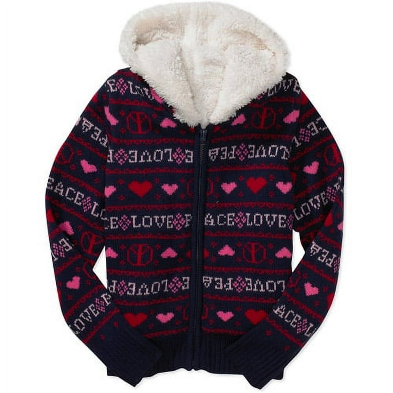 Faded glory fleece lined hotsell hoodie